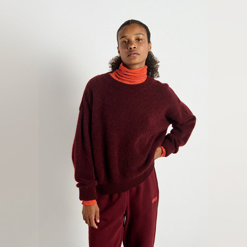 burgundy american vintage jumper