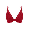 Izumi Merlot Underwired Plunge Bra