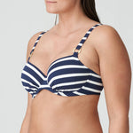 stripe bikini top