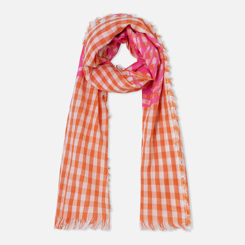 dr bloom checked scarf
