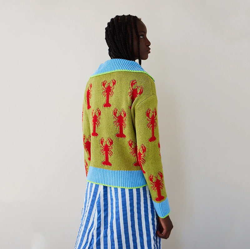dr bloom lobster sweater back