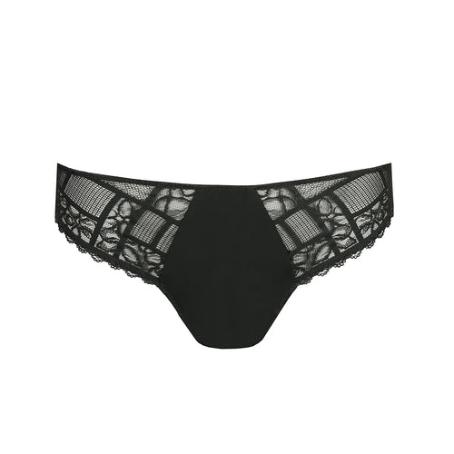 dark green lace underwear on a white background