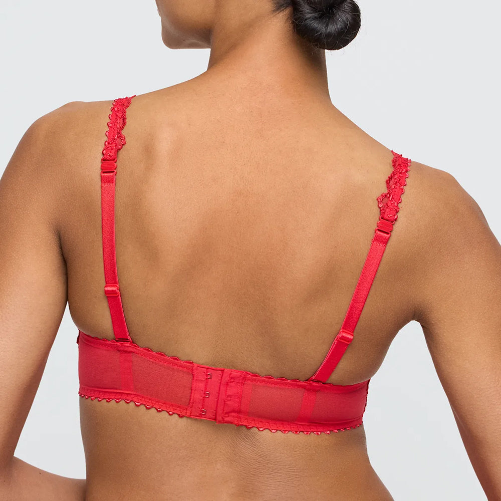 marie jo jane true red bra back