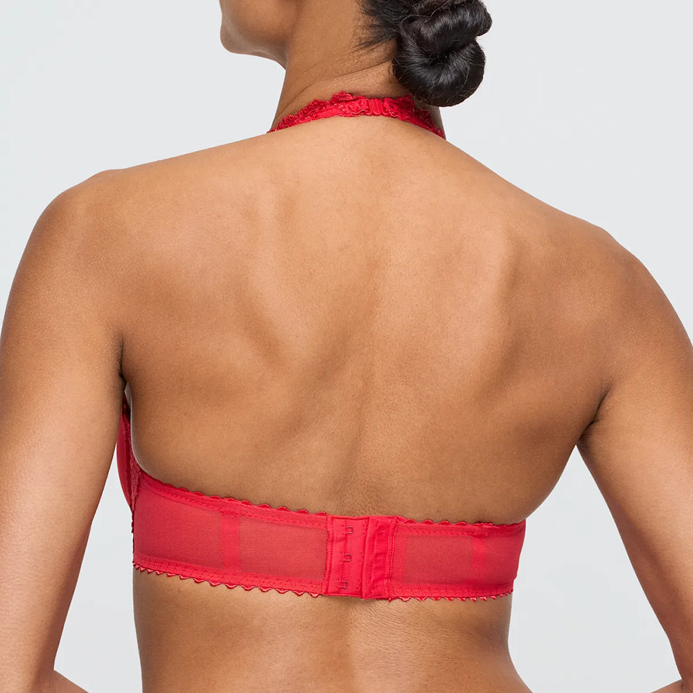 marie jo jane true red bra halter back