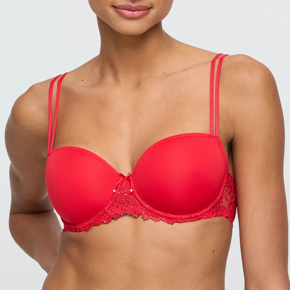 marie jo jane red balcony bra front