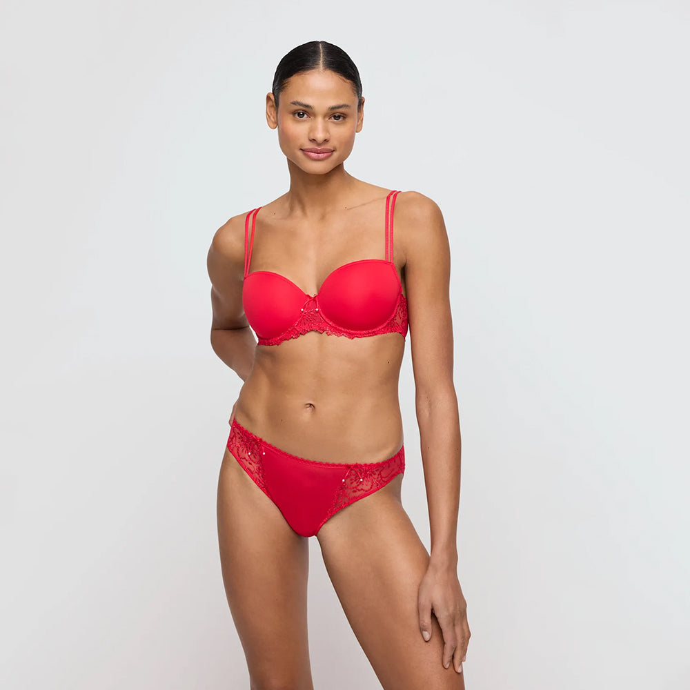 marie jo jane red balcony bra