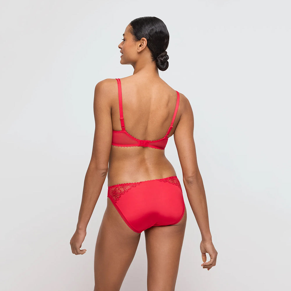 marie jo jane red balcony bra and sexy brief
