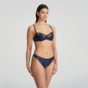 Jane Velvet Blue Lace Balconette Padded Bra