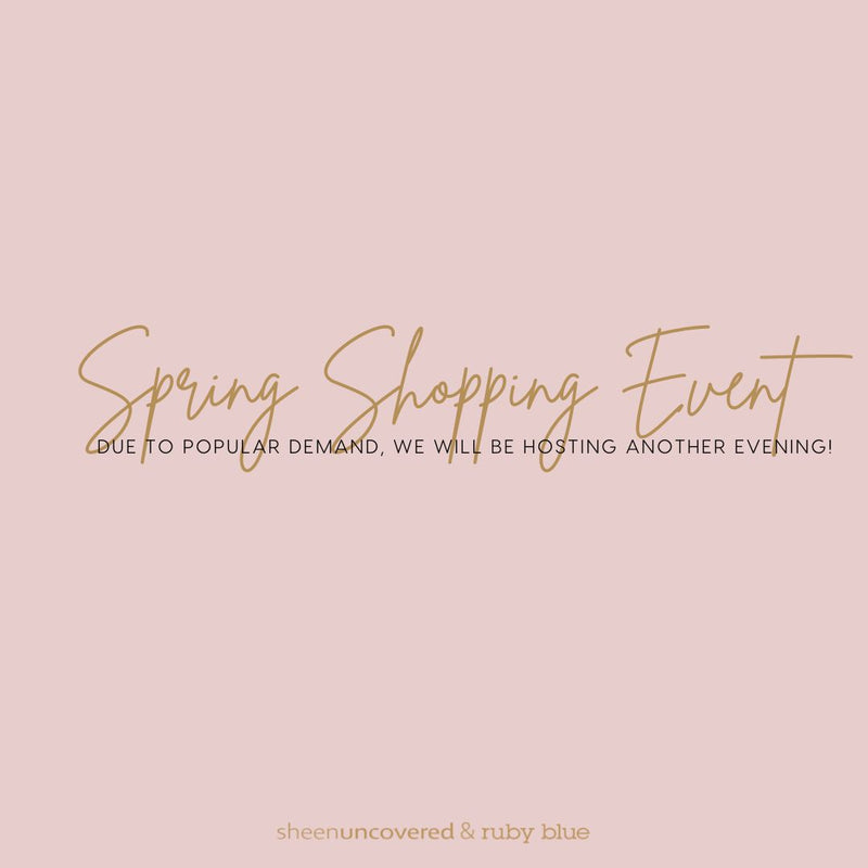 Spring Shopping Event: 27th March