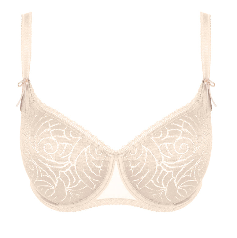 Empreinte Verity seamless low necked bra Cup E - G cut out | SHEEN UNCOVERED, Blush