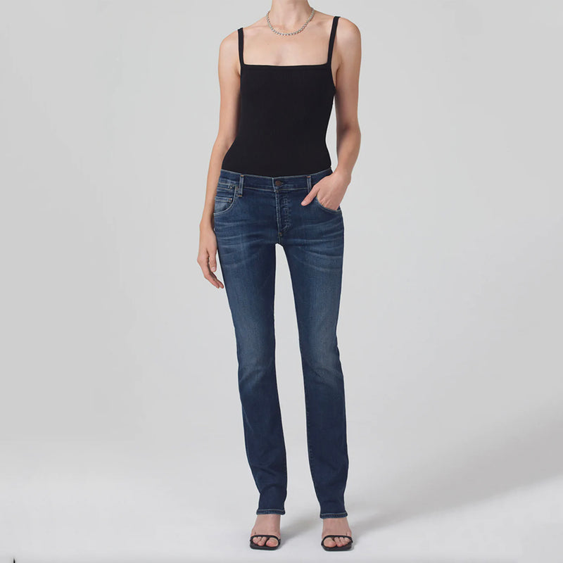 Skinny fit boyfriend jeans top