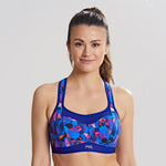 Neon Rave Wired Racer Back Sports Bra