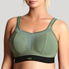 Panache Khaki & Black Non-Wired Sports Bra