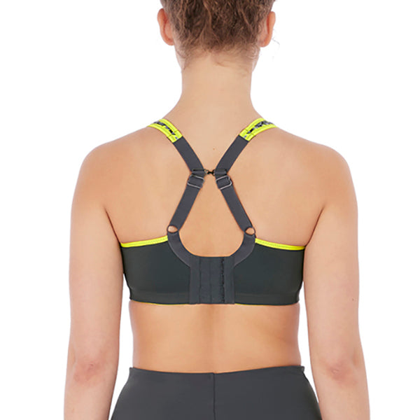 Sonic Lime Twist Sports Bra, Freya