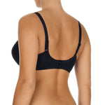 Microfibre underwired nursing bra, Black