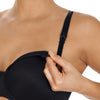 Microfibre underwired nursing bra, Black