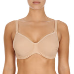 Microfibre underwired nursing bra, Nude