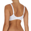 Microfibre underwired nursing bra, White