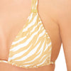 Maia Gold Zebra Bikini Top