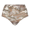 Soft Stretch Camo Print High Waist Brief