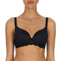 Caresse 3D spacer t-shirt bra, Black