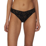 Hanky Panky Original thong front view, Black