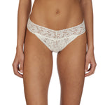 Hanky Panky Original thong front view, Ivory