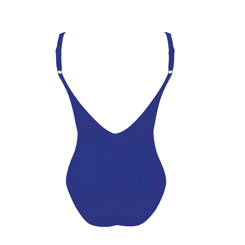 Elouise Gentian Zip Swimsuit