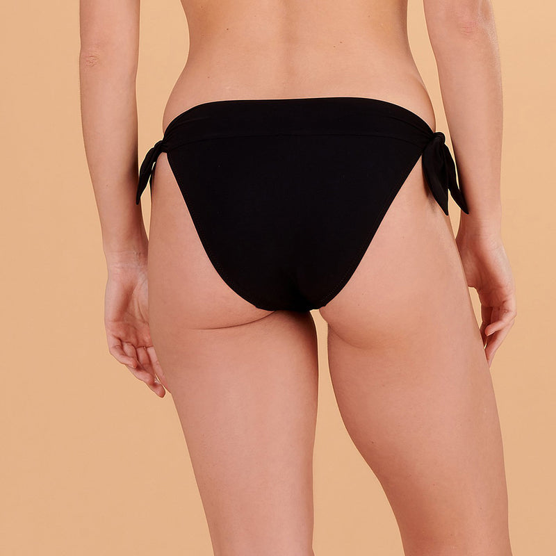 diva mo tie side bikini bottom black