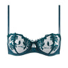 Lovessence Imperial Green Underwired Half Cup Bra