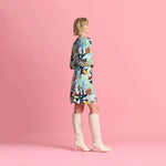 Botanical Blue Dress