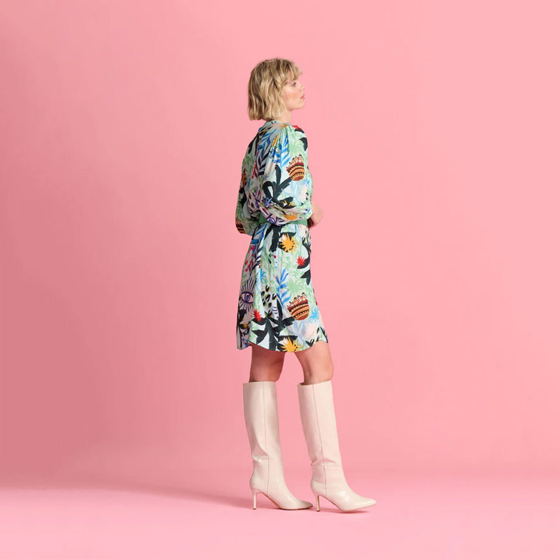 Botanical Blue Dress