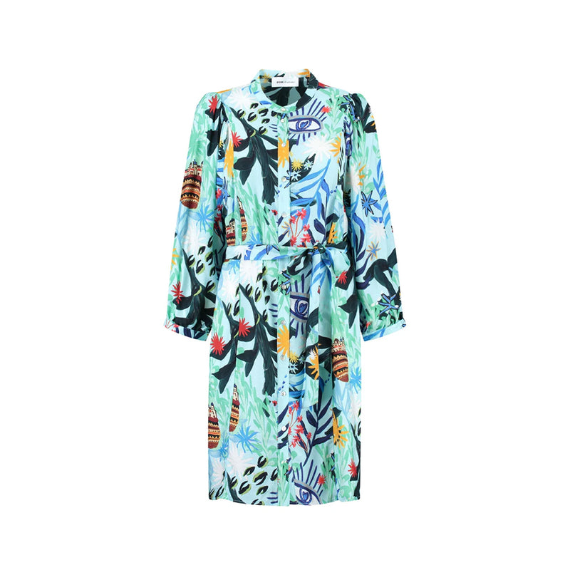 Botanical Blue Dress