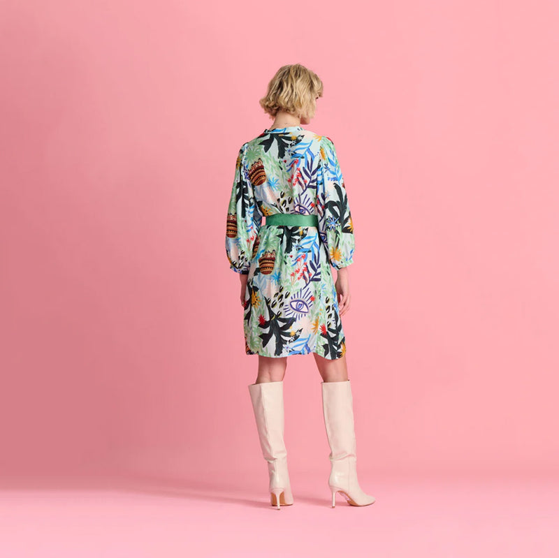 Botanical Blue Dress