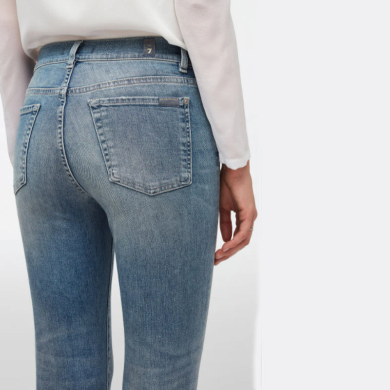 The Straight Crop Secret Light Blue Jeans