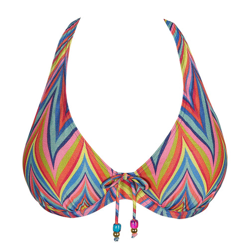 Kea Rainbow Paradise Half Padded Plunge Bikini Top