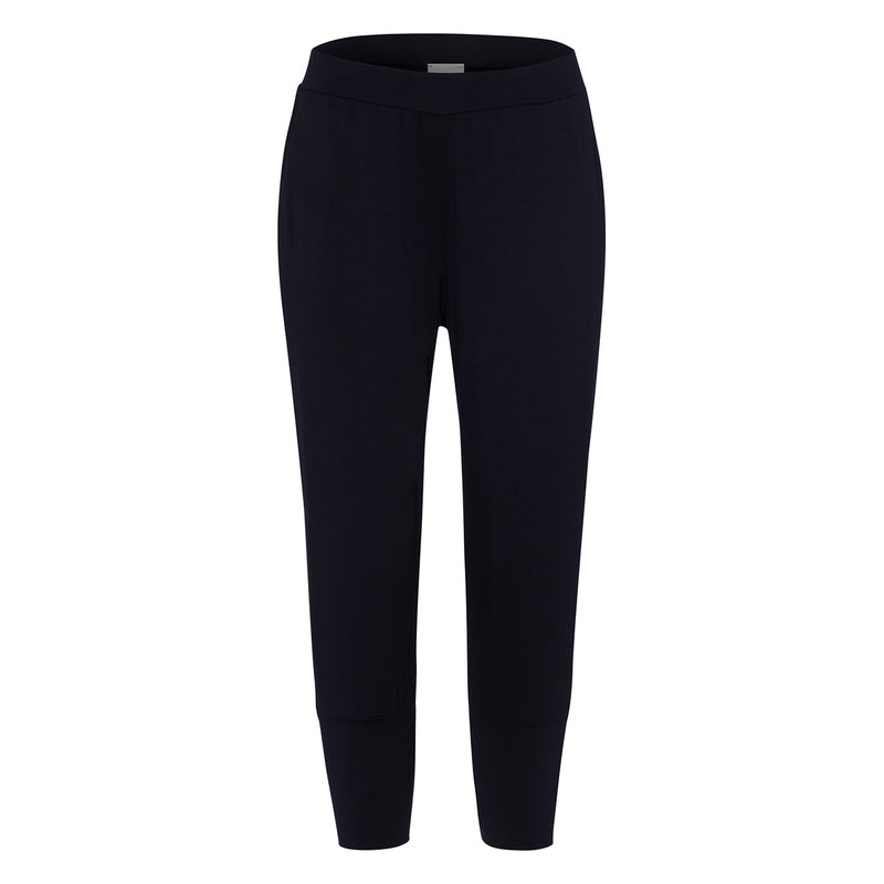 Hanro Cropped yoga pant 078389 | SHEEN UNCOVERED, black