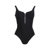 Rosa Faia Elouise zip one piece Cup D-H #7742 Cut out | SHEEN UNCOVERED, Black