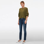Roxanne Luxe Vintage Mood Indigo Mid Waist Slim Jeans