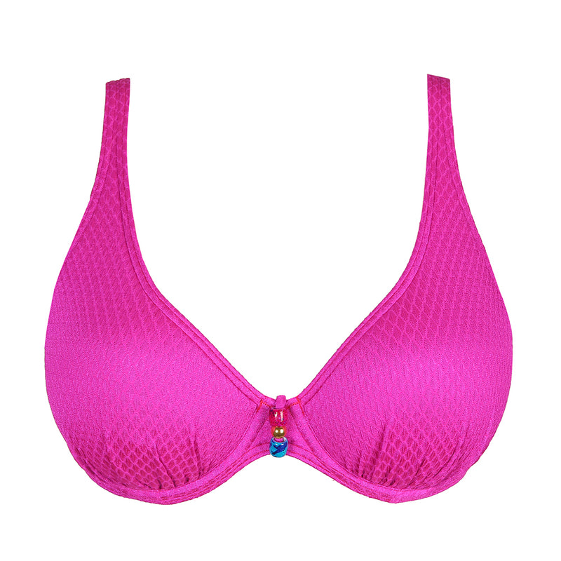 Narta Cactus Flower Half Padded Plunge Bikini Top