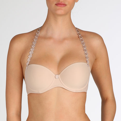 Tom balconette t-shirt bra Cup A - F halter neck, Nude