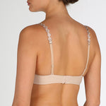 Tom balconette t-shirt bra Cup A - F back view, Nude