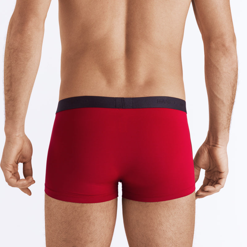 Hanro Micro Touch Boxer Briefs | SHEEN UNCOVERED, currant