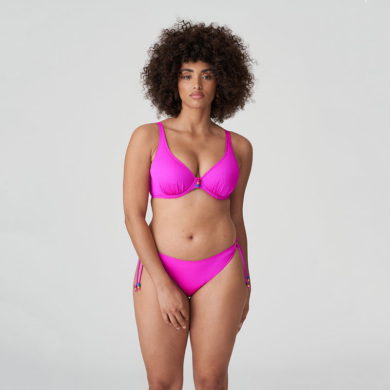 Narta Cactus Flower Half Padded Plunge Bikini Top