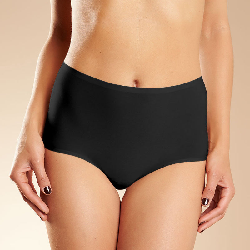 Chantelle Soft Stretch seamless high waisted brief C26470 | SHEEN UNCOVERED, Black