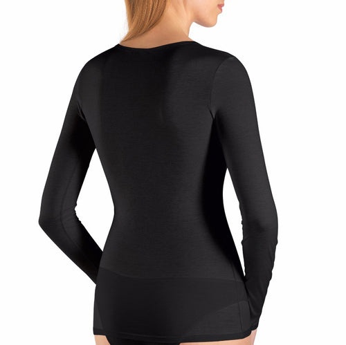 Ultralight long sleeved vest back, Black